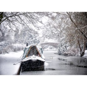 canal in snow